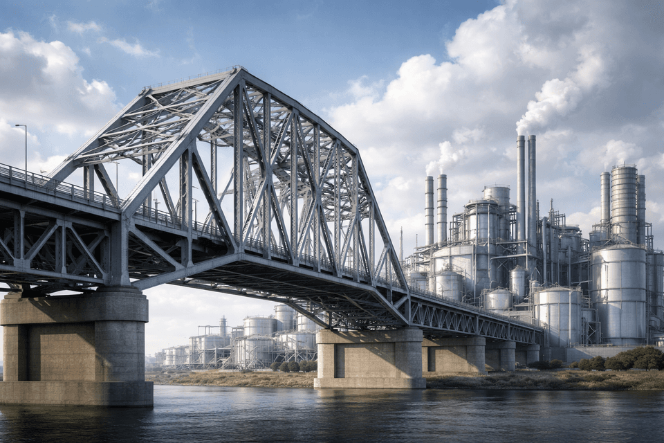 Industrial structure demonstrating stability under various stress conditions